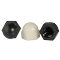 Inventory Top Selling Black & White Nylon Plastic Bolt Cover Cap